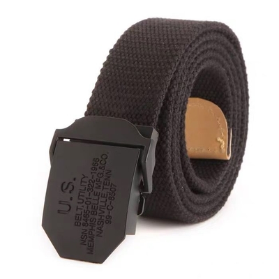 110cm 120cm Fabric Elastic Women Belt Alloy Buckle Glitter Leather