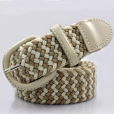 Fashion Women Fabric Elastic Belt Woven 95cm Soft Surface