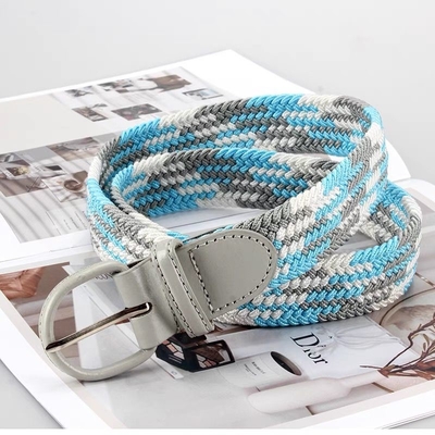 Fashion Women Fabric Elastic Belt Woven 95cm Soft Surface