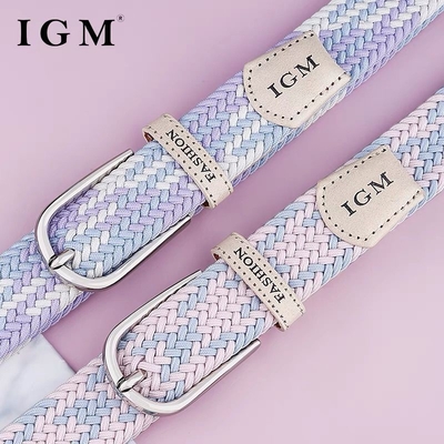 Fashion Women Fabric Elastic Belt Woven 95cm Soft Surface