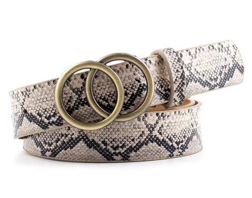 Double Ring Dress Waist Belt Soft Faux PU Elastic Waist Belt For Dresses