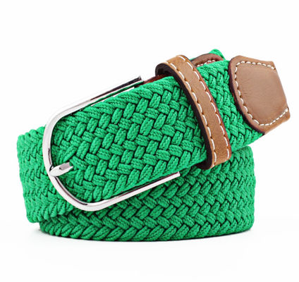 Extra Long 3.3cm Stretch Woven Belt Elastic Mens 120cm Pin Buckle