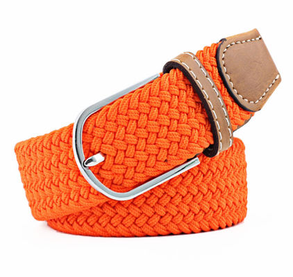 Extra Long 3.3cm Stretch Woven Belt Elastic Mens 120cm Pin Buckle