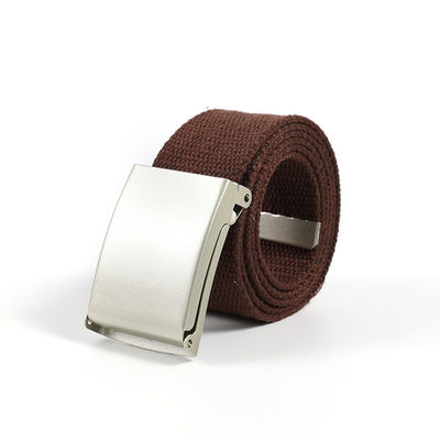 Unisex 130cm Military Cotton Fabric Belt Web Braided Woven Belt