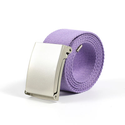 Unisex 130cm Military Cotton Fabric Belt Web Braided Woven Belt