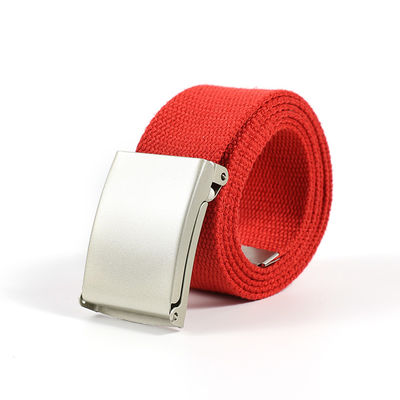 Unisex 130cm Military Cotton Fabric Belt Web Braided Woven Belt