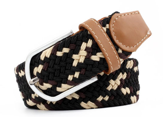 Extra Long Braided Stretch Elastic Belt Womens 3.3cm Width