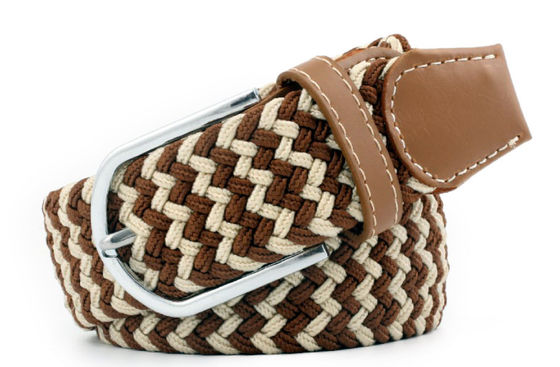 Extra Long Braided Stretch Elastic Belt Womens 3.3cm Width