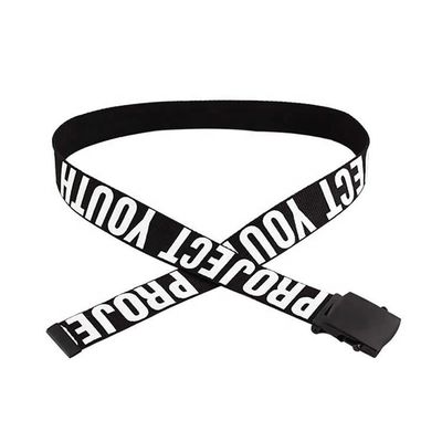 Colorful 130cm Length Flip Top Belt 3.8cm Width Canvas Belt Fabric