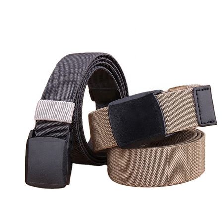 Army Webbing Woven Nylon Belt 3.8CM Plain Elasticated Woven Belt