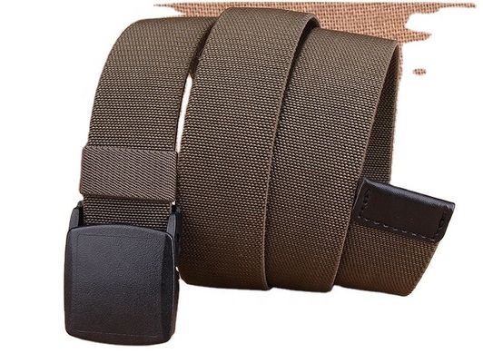 Army Webbing Woven Nylon Belt 3.8CM Plain Elasticated Woven Belt