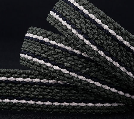 Unisex Braided Elastic Woven Belt Mens Stretch 90cm Zinc Alloy Buckle