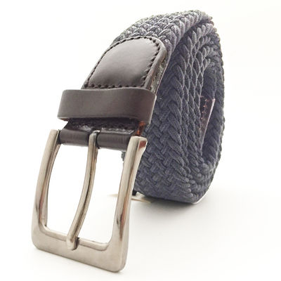 Men Rubber Stretch Elastic Belt 2.5cm Width Colorful Woven Belt