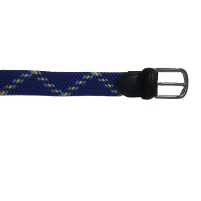 Woven Rubber Stretch Elastic Belt 3.4cm Clip Polyester Fabric Braided Belt