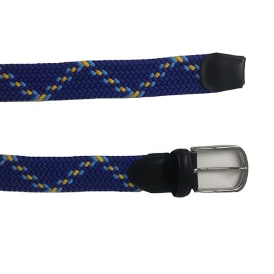 Woven Rubber Stretch Elastic Belt 3.4cm Clip Polyester Fabric Braided Belt