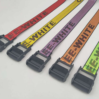 Pin Buckle Cotton Fabric Belt 130cm Polyester Webbing Belt Iron Jeans