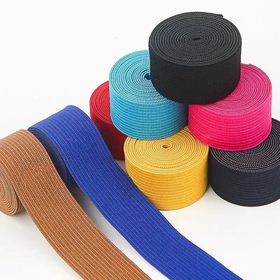 ROHS Cotton Canvas Belt Webbing Black Woven Belt 0.68 Inch Peel Strength