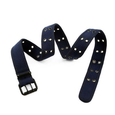 Unisex Stitched Knitted Belt 105cm Double Grommet Web