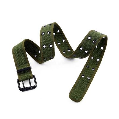 Unisex Stitched Knitted Belt 105cm Double Grommet Web