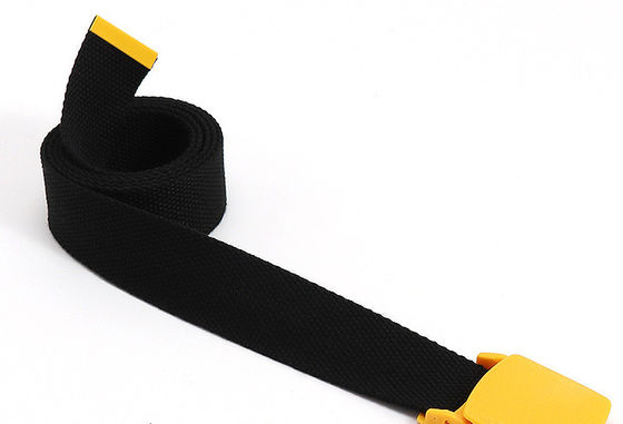 Candy Color Cotton 120cm Length Knitted Belt Alloy Buckle Woven Canvas Belt