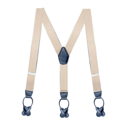 Fine Design Iron Elastic Strap Clip Men 120cm Leather Suspender Belt