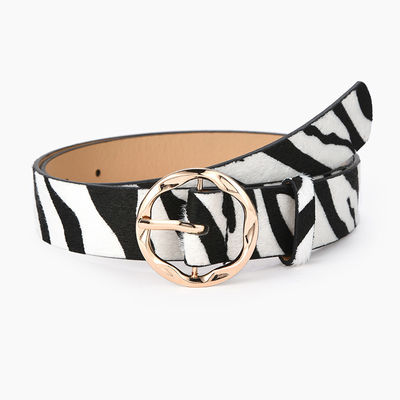 Leopard Zebra Pu Leather Belts 106cm Animal Print Belt Women