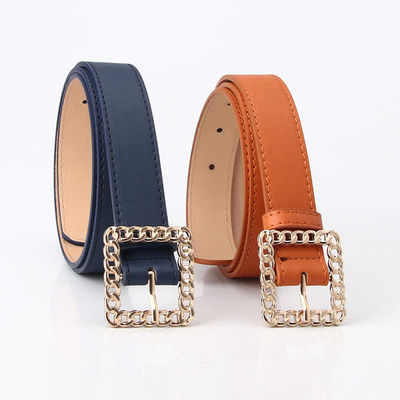 Decoractive Black Pu Leather Belts 2.8cm O Ring Belt Buckle