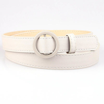 Trouser Punk Pu Leather Belts 90cm O Ring Buckle Belt