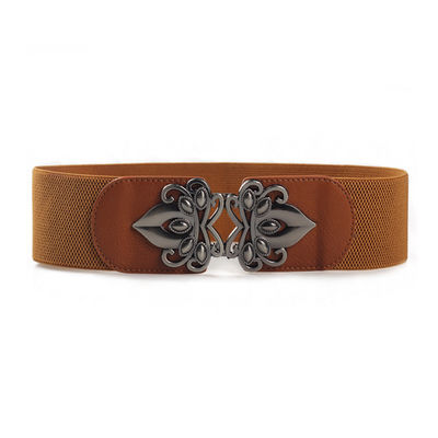 Alloy Buckle Women Elastic Belts 100cm Invisible Waist Belt