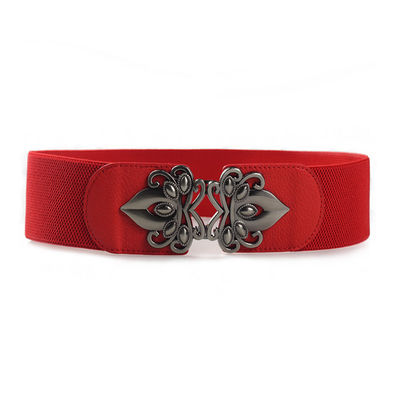 Alloy Buckle Women Elastic Belts 100cm Invisible Waist Belt