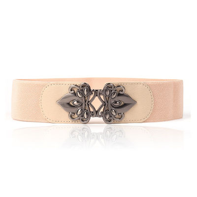 Alloy Buckle Women Elastic Belts 100cm Invisible Waist Belt