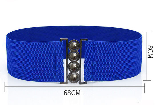 Four Ring White Dress Belt Womens 60cm Invisible Buckleless Belt