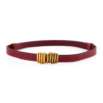 Fashion Fancy Belts For Ladies Alloy Pin Thin Gold Belt Custom 1.8cm