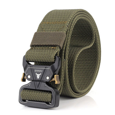 Hunting Waist Fabric Web Belt Military Style 120cm Length Canvas Nylon