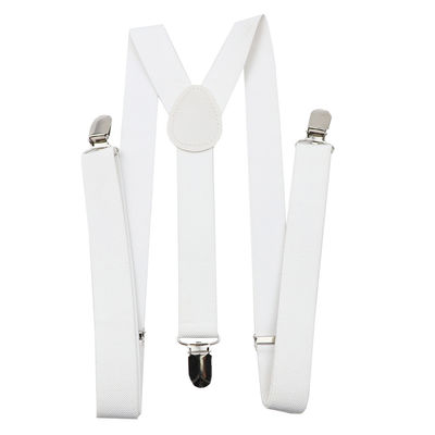 Y Back 100cm Black Suspenders Women 2.5cm Mens Wide Braces For Trousers