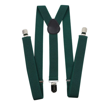 Y Back 100cm Black Suspenders Women 2.5cm Mens Wide Braces For Trousers
