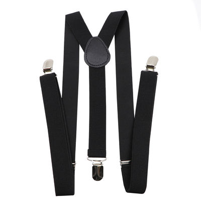 Y Back 100cm Black Suspenders Women 2.5cm Mens Wide Braces For Trousers