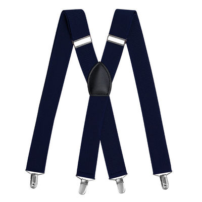 Trousers Mens Brown Leather Suspenders 118CM Braces Custom Printed Suspenders