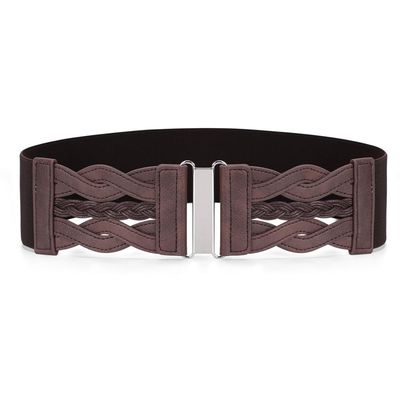 Vintage Invisible Elastic Waist Belts 1.5in Buckle Free Belt