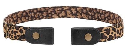 Stretch Women Elastic Belts 46cm No Buckle Belt O Buckle
