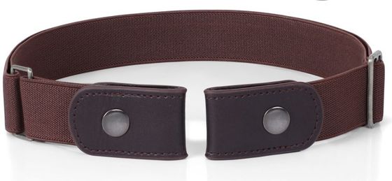 Stretch Women Elastic Belts 46cm No Buckle Belt O Buckle
