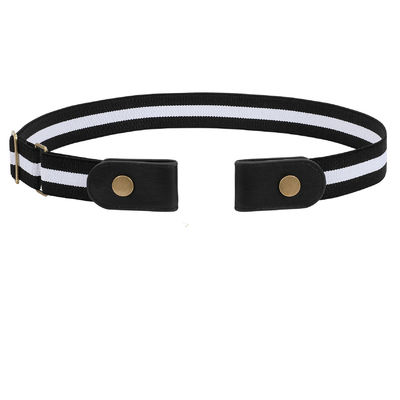 Stretch Women Elastic Belts 46cm No Buckle Belt O Buckle
