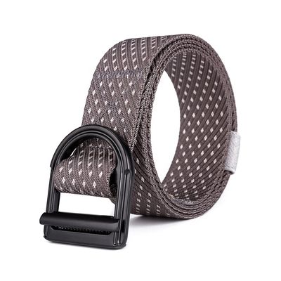 D Buckle Cotton Fabric Belt 125cm Mens Nylon Web Belt Tactical