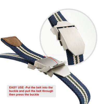 Tactical Zinc Alloy Belt Buckle 140cm Canvas Webbing Belt