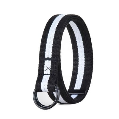 Yoga Strap 3cm D Ring Cotton Fabric Belt Canvas Polyester 140cm