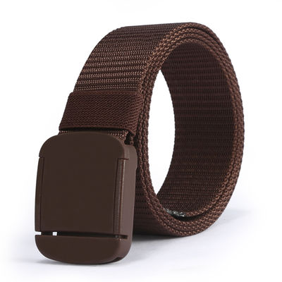 Green Plastic Buckle Nylon Belt Men Tactical Canvas 120cm