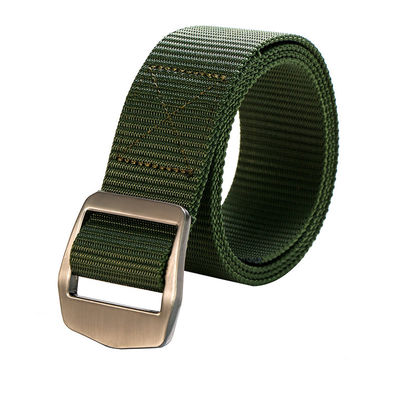 Unisex Male Cotton Canvas Belt 5.0cm Buckle Elastic Fabric Belt