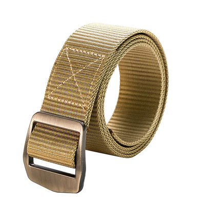 Unisex Male Cotton Canvas Belt 5.0cm Buckle Elastic Fabric Belt