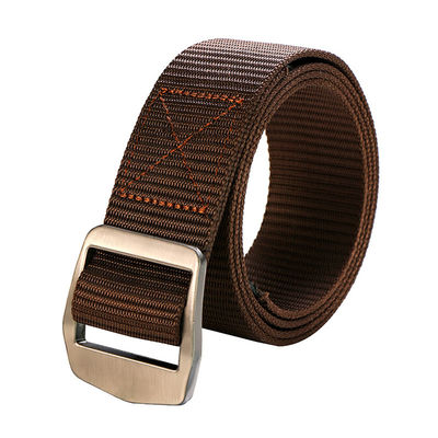 Unisex Male Cotton Canvas Belt 5.0cm Buckle Elastic Fabric Belt