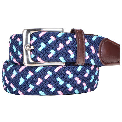 Stretch Unisex Fabric Elastic Belt 105cm Mens Braided Belts For Jeans